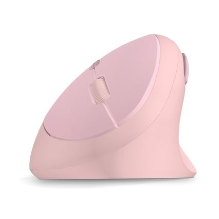 CONNECT IT CMO-2600-PK - Ergonomski bežični ružičasti miš 800/1200/1600 DPI 1xAA