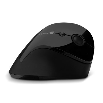 CONNECT IT CMO-2700-BK - Ergonomski bežični miš 800/1200/1600 DPI 1xAA crna