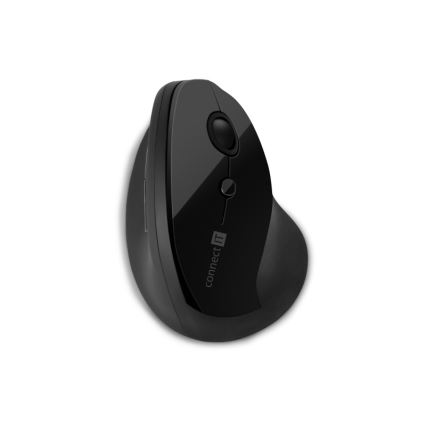 CONNECT IT CMO-2700-BK - Ergonomski bežični miš 800/1200/1600 DPI 1xAA crna