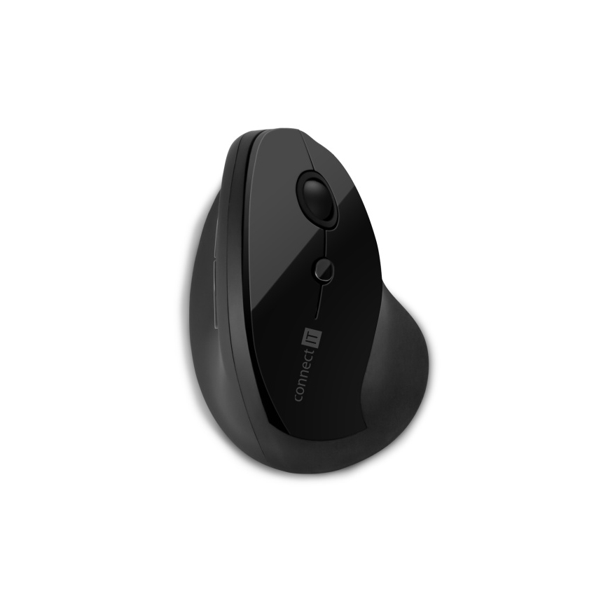 CONNECT IT CMO-2700-BK - Ergonomski bežični miš 800/1200/1600 DPI 1xAA crna