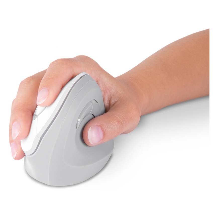 CONNECT IT CMO-2700-WH - Ergonomski bežični miš 800/1200/1600 DPI 1xAA bijela