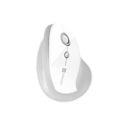 CONNECT IT CMO-2700-WH - Ergonomski bežični miš 800/1200/1600 DPI 1xAA bijela