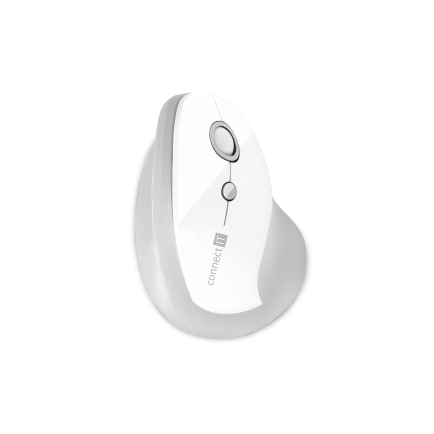 CONNECT IT CMO-2700-WH - Ergonomski bežični miš 800/1200/1600 DPI 1xAA bijela