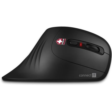 CONNECT IT CMO-2900-BK - Ergonomski bežični miš 800/1200/1600 DPI 1xAA crna