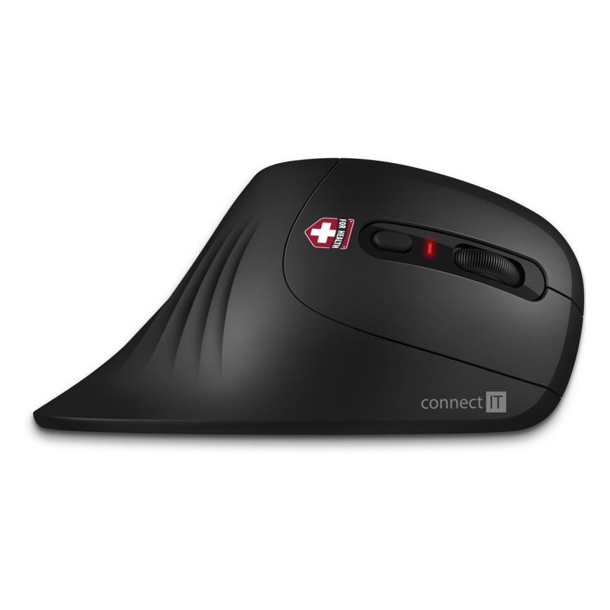 CONNECT IT CMO-2900-BK - Ergonomski bežični miš 800/1200/1600 DPI 1xAA crna