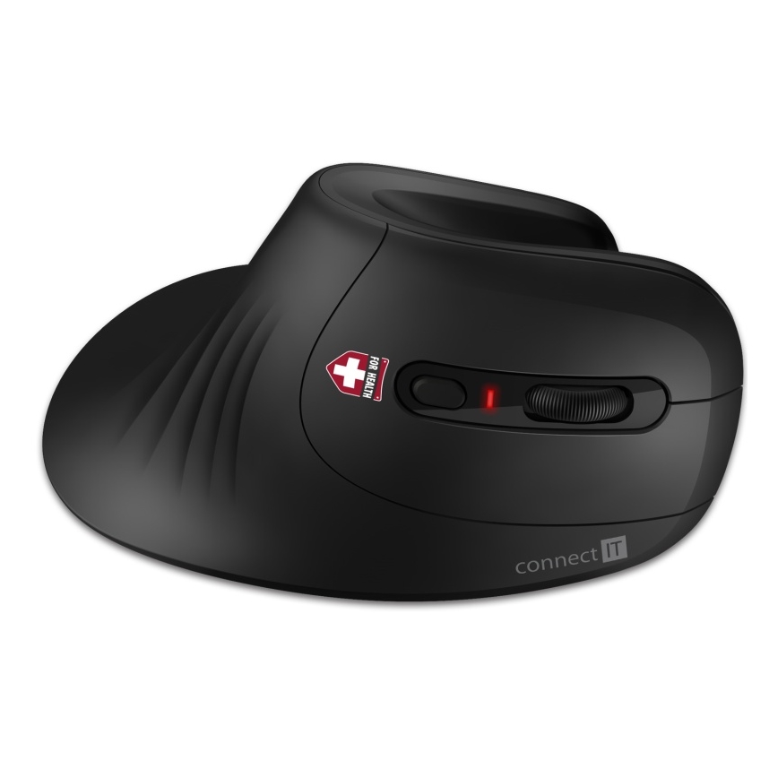 CONNECT IT CMO-2900-BK - Ergonomski bežični miš 800/1200/1600 DPI 1xAA crna