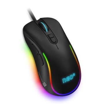 CONNECT IT CMO-3589-BK - LED RGB Žičani gaming miš 200-7200 DPI crna