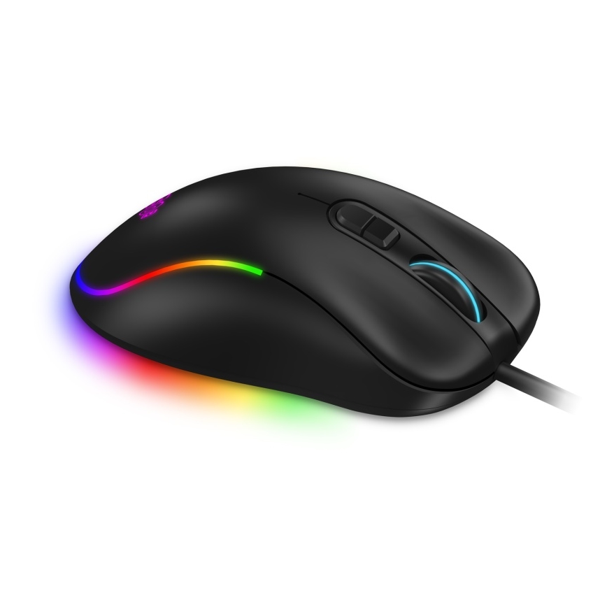 CONNECT IT CMO-3589-BK - LED RGB Žičani gaming miš 200-7200 DPI crna