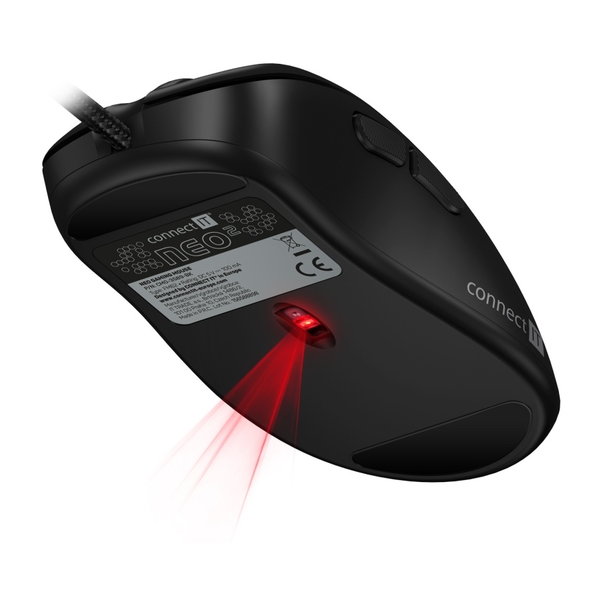 CONNECT IT CMO-3589-BK - LED RGB Žičani gaming miš 200-7200 DPI crna