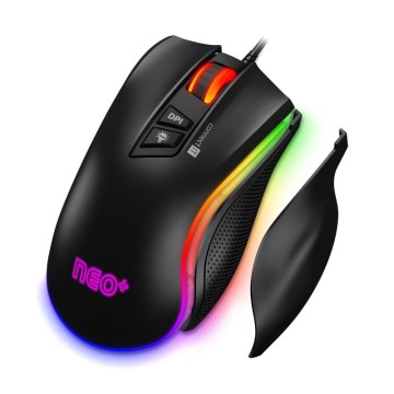 CONNECT IT CMO-3591-BK - LED RGB Žičani gaming miš 500-7200 DPI crna