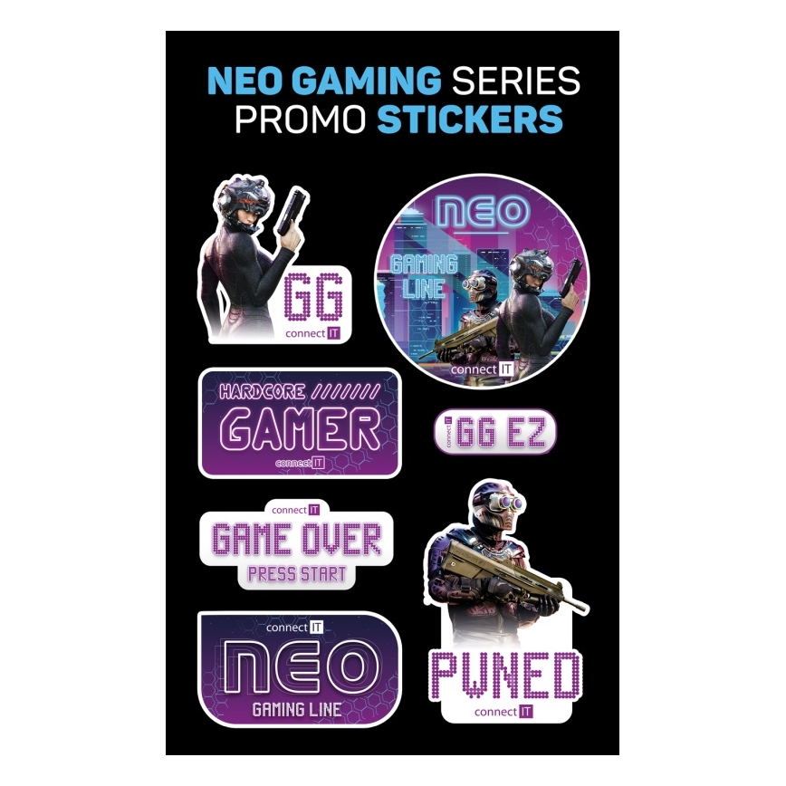 CONNECT IT CMO-3591-BK - LED RGB Žičani gaming miš 500-7200 DPI crna