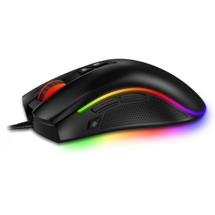 CONNECT IT CMO-3591-BK - LED RGB Žičani gaming miš 500-7200 DPI crna