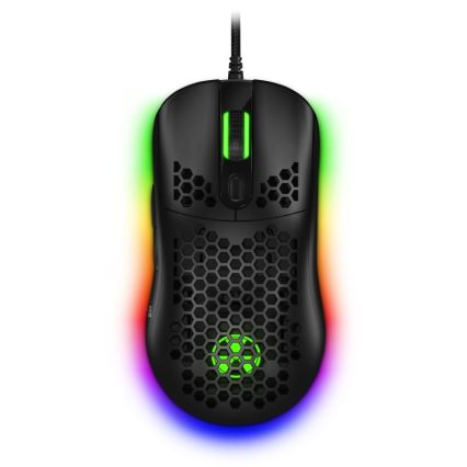 CONNECT IT CMO-5511-BK - LED RGB Žičani gaming miš 200-12800 DPI crna