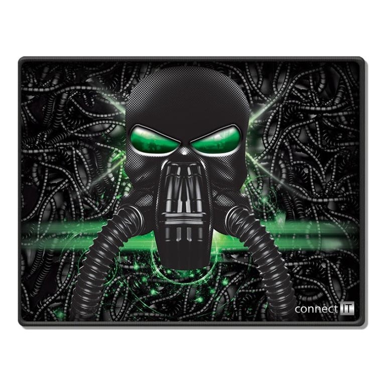 CONNECT IT CMP-1100-SM - Podloga za miš 32x24,5 cm crna/zelena