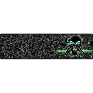 CONNECT IT CMP-1110-LG - Podloga za tipkovnicu i miš 88,6x24,5 cm crna/zelena