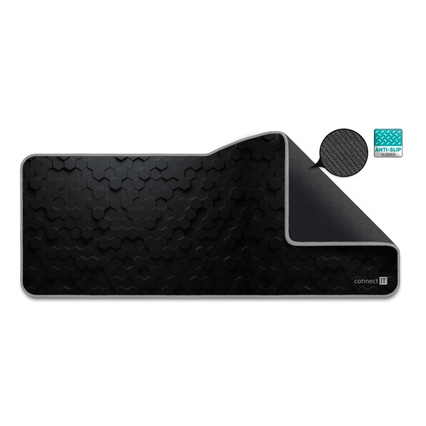 CONNECT IT CMP-2000-XL - Podloga za tipkovnicu i miš 79,5x34,5 cm crna