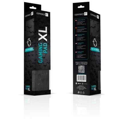 CONNECT IT CMP-2000-XL - Podloga za tipkovnicu i miš 79,5x34,5 cm crna