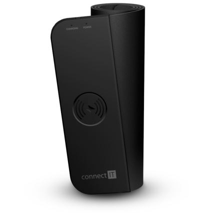 CONNECT IT CMP-2500-LG - Podloga za tipkovnicu i miš s Qi bežičnim punjenjem 80x30 cm crna