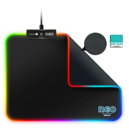 CONNECT IT CMP-3100-SM - LED RGB Gaming podloga za miš 32x24,5 cm crna