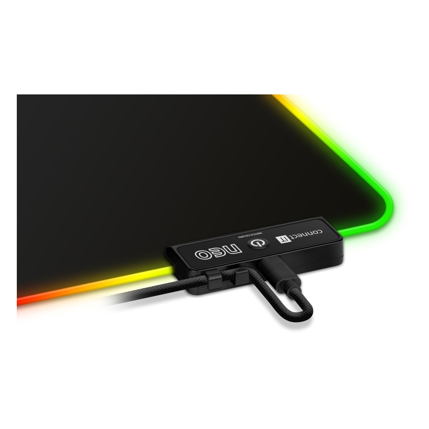 CONNECT IT CMP-3100-SM - LED RGB Gaming podloga za miš 32x24,5 cm crna