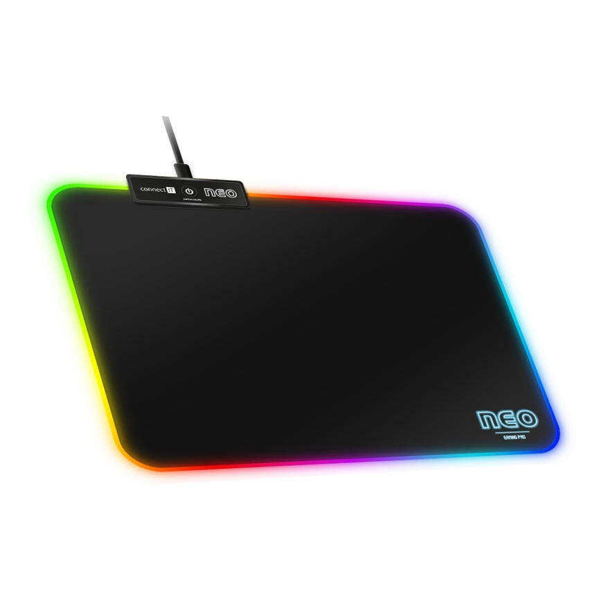 CONNECT IT CMP-3100-SM - LED RGB Gaming podloga za miš 32x24,5 cm crna