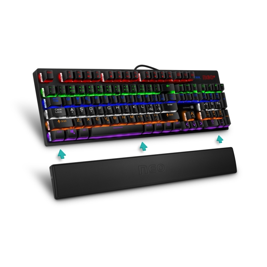 CONNECT IT CMP-3590-LG - Ergonomska podloga za tipkovnicu crna