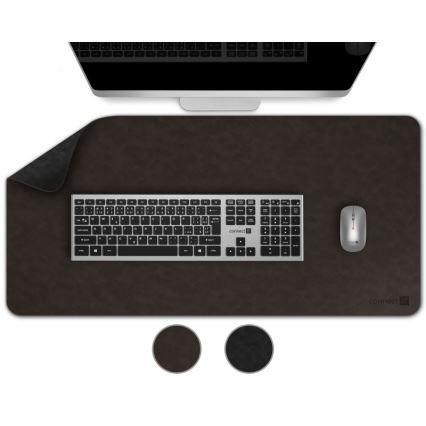 CONNECT IT CMP-4030-LG - Dvostrana podloga za tipkovnicu i miš 90x40 cm crna/smeđa