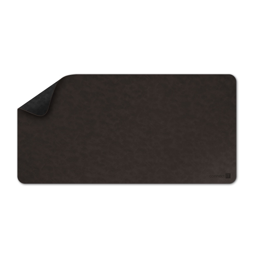 CONNECT IT CMP-4030-LG - Dvostrana podloga za tipkovnicu i miš 90x40 cm crna/smeđa