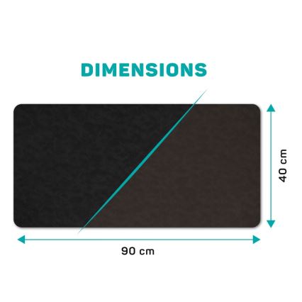 CONNECT IT CMP-4030-LG - Dvostrana podloga za tipkovnicu i miš 90x40 cm crna/smeđa