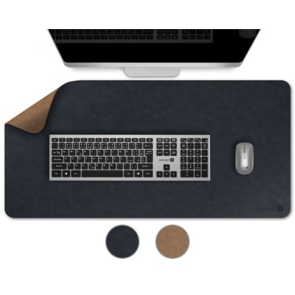 CONNECT IT CMP-4040-LG - Dvostrana podloga za tipkovnicu i miš 90x40 cm plava/smeđa