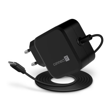 CONNECT IT CNP-1660-BK - Univerzalni napajajući adapter za prijenosna računala USB-C 67W