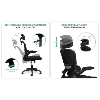 CONNECT IT COC-2500-BK - Uredska stolica ForHealth DeltaPro crna