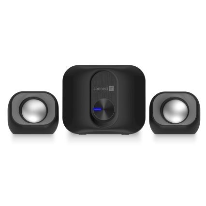 CONNECT IT CSP-2100-BK - LED Set zvučnika sa subwooferom 11W/5V crna