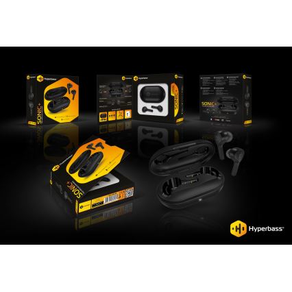 CONNECT IT HEP-5300-BK - Bežične slušalice s mikrofonom 300 mAh crna