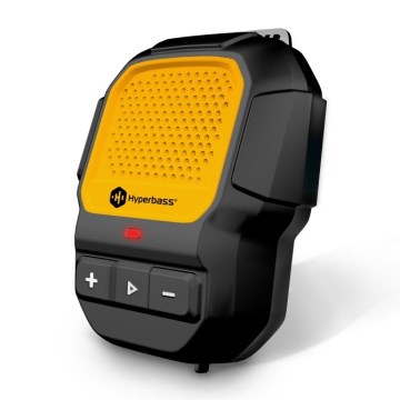 CONNECT IT HSP-1010-BK - Bežični zvučnik s mikrofonom ClipBEAT 2W/5V 560 mAh IPX7 crna/žuta
