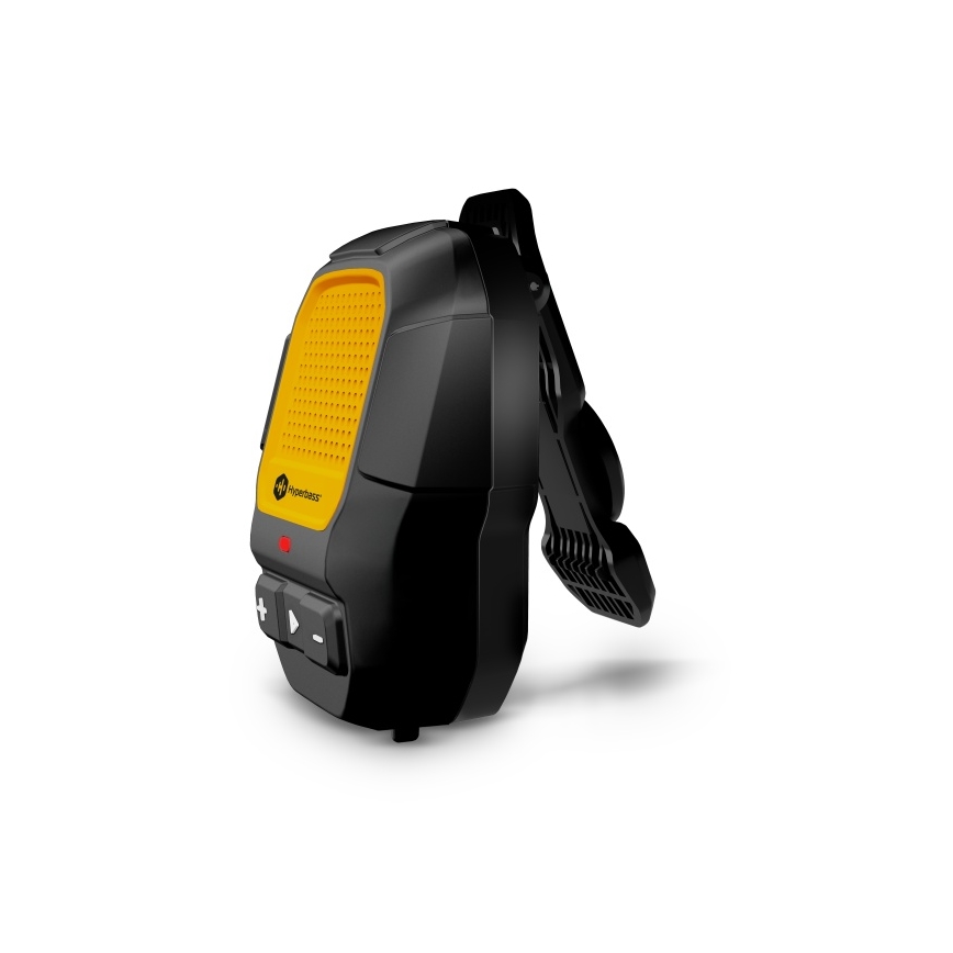 CONNECT IT HSP-1010-BK - Bežični zvučnik s mikrofonom ClipBEAT 2W/5V 560 mAh IPX7 crna/žuta