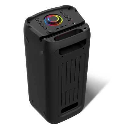 CONNECT IT HSP-3050-BK - LED Bežični zvučnik s mikrofonom 60W/5V 4500 mAh crna+ daljinski upravljač