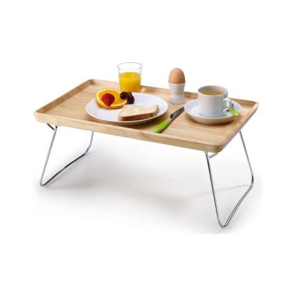 Continenta C3245 - Poslužavnik za krevet 53x32 cm od kaučukovog drveta