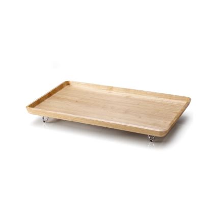 Continenta C3245 - Poslužavnik za krevet 53x32 cm od kaučukovog drveta