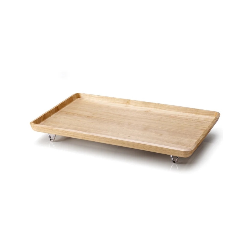 Continenta C3245 - Poslužavnik za krevet 53x32 cm od kaučukovog drveta