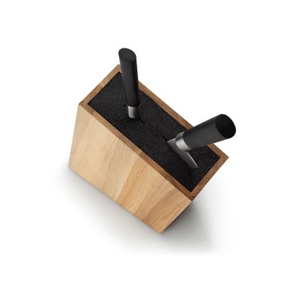 Continenta C4150 - Stalak za noževe s flexi umetkom 18x28,5 cm hrast