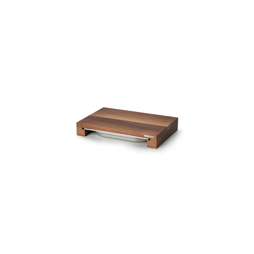 Continenta C4210 - Kuhinjska daska za rezanje s posudom 39x27 cm orah