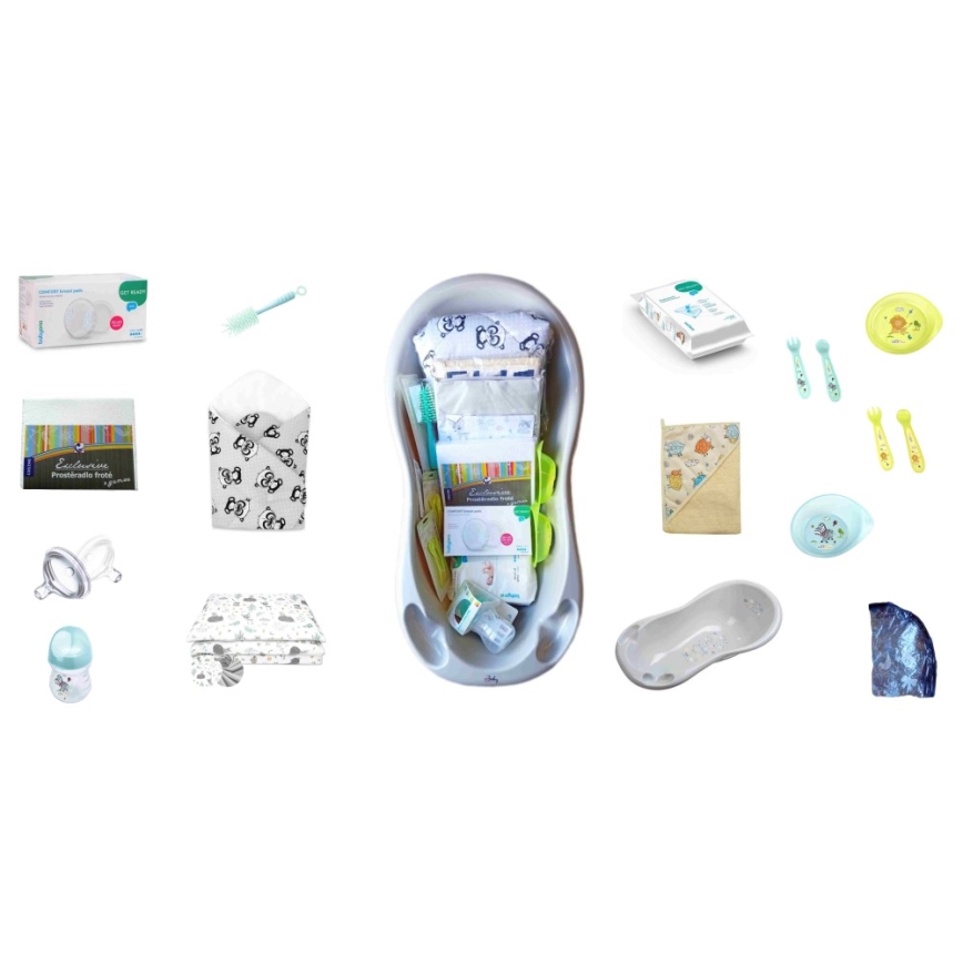 COSING - 16-dijelni početni set za novorođenče siva