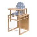 COSING - Dječja stolica za hranjenje 2u1 Viktoria bukva/siva