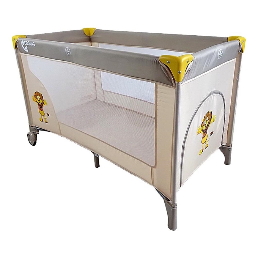 COSING - Prijenosni dječji krevetić ADAM Lion Beige