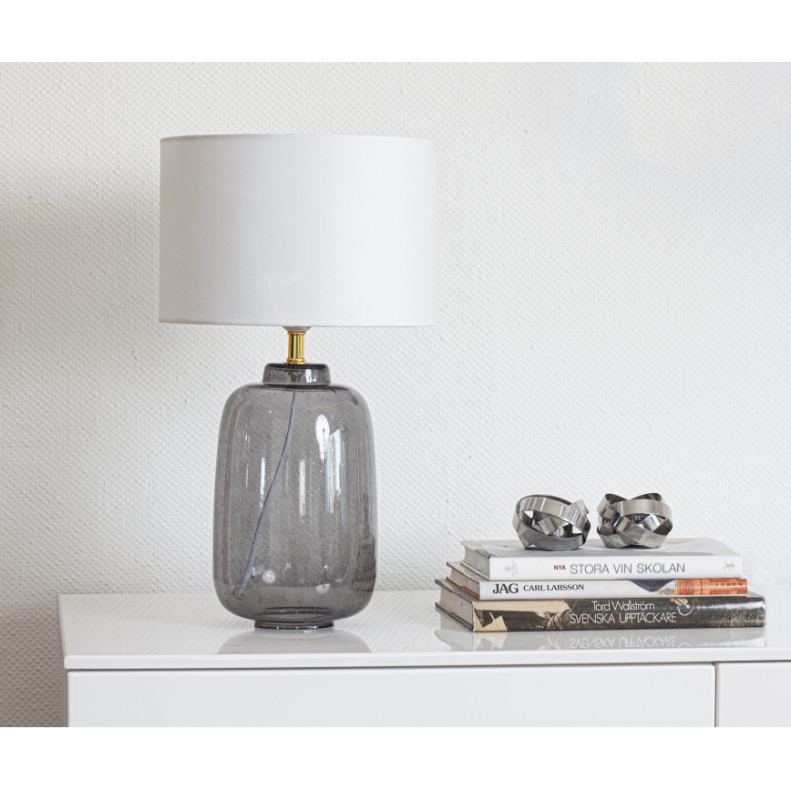 Cottex - Stolna lampa BLAKE 1xE27/8W/230V siva