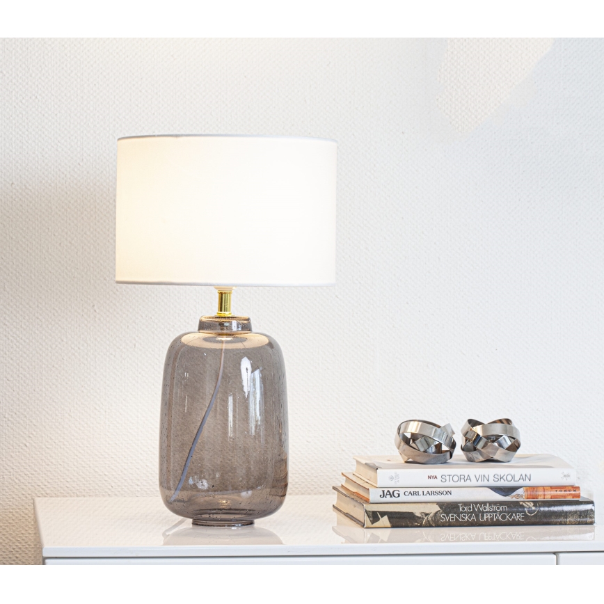 Cottex - Stolna lampa BLAKE 1xE27/8W/230V siva