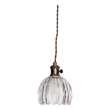 Cottex - Ovjesna svjetiljka na kabel s utikačem NORA 1xE14/5W/230V prozirna