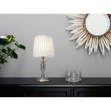 Cottex - Stolna lampa INEB 1xE14/40W/230V srebrna