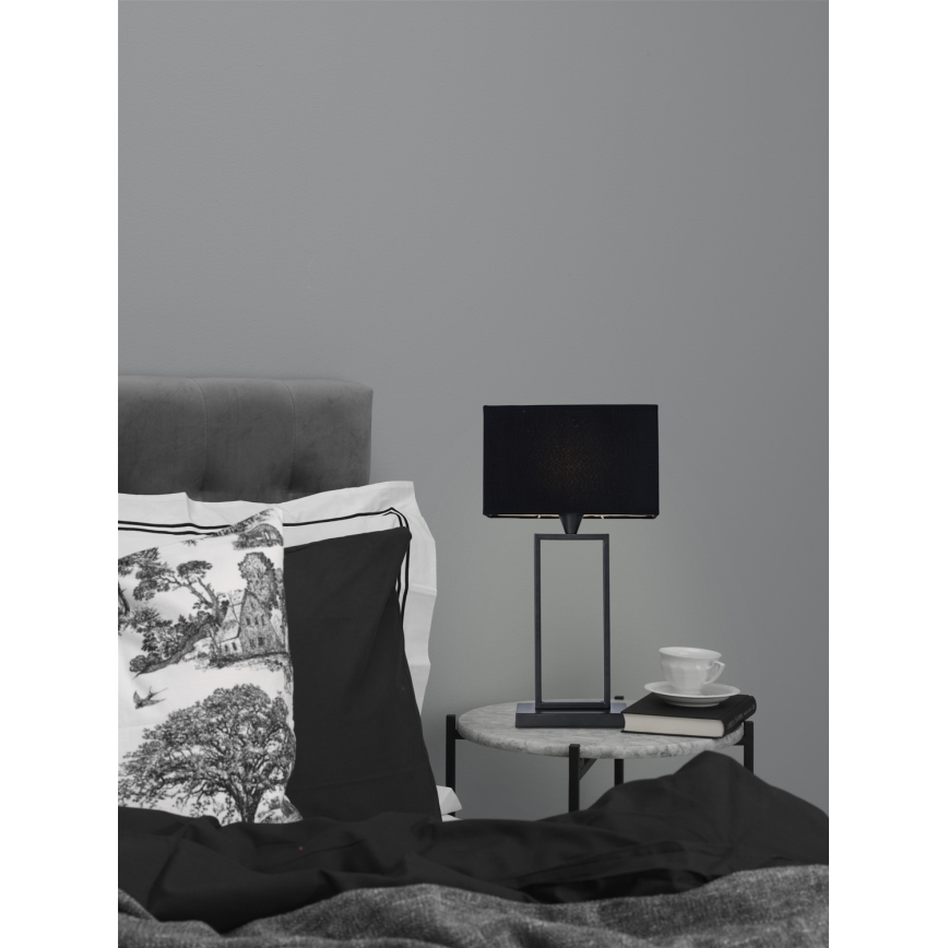 Cottex - Stolna lampa KENSINGTON 1xE14/40W/230V crna